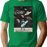 Silver Surfer T-Shirt for Men & Women, T-Shirts Graphic Tee - Green