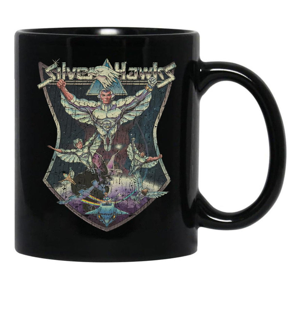 Silverhawks 1986 Black Coffee Mug, Gift Coffee Mug - Black