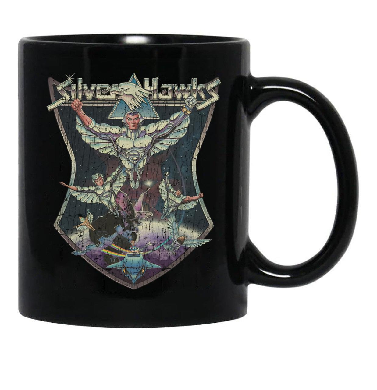 Silverhawks 1986 Black Coffee Mug, Gift Coffee Mug - Black