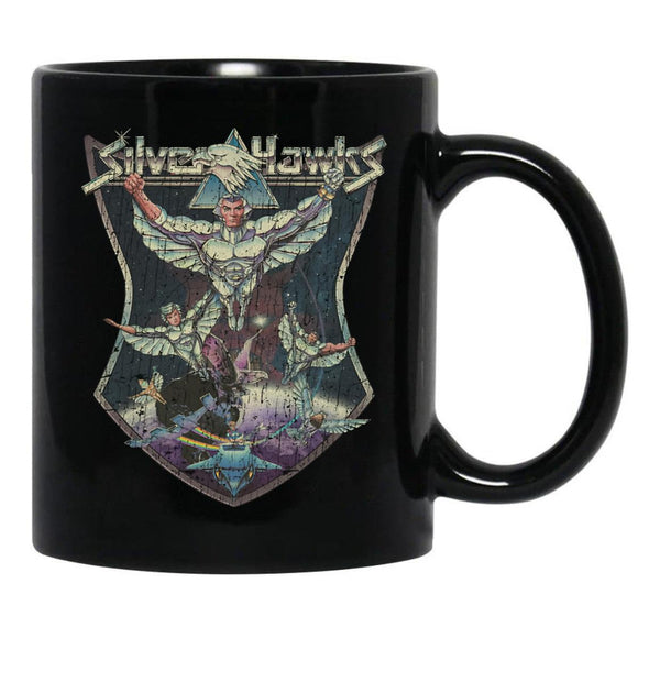 Silverhawks 1986 Black Coffee Mug, Gift Coffee Mug - Black