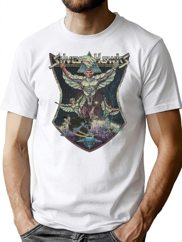Silverhawks 1986 Premium Heavyweight Cotton T-Shirt - White