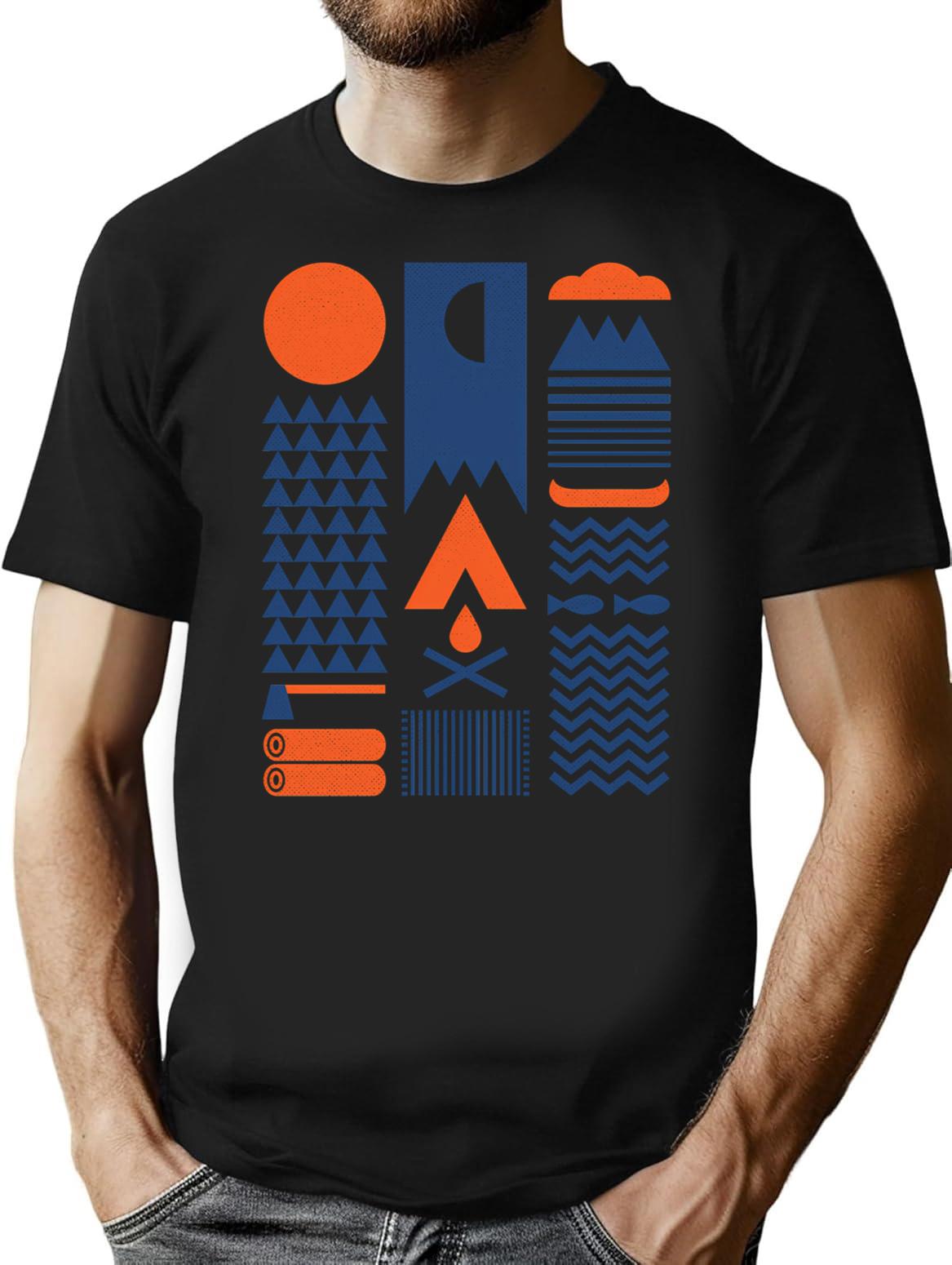 Simplify T-Shirt for Men & Women, T-Shirts Graphic Tee - Black