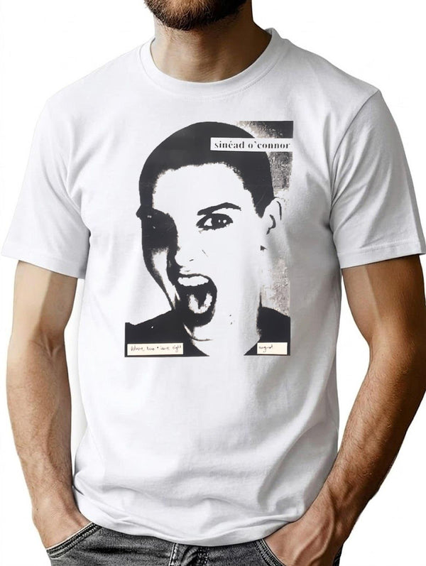 Sinad O'Connor Retro T-Shirt for Men & Women, T-Shirts Graphic Tee - White