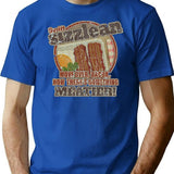 Sizzlean 1977 Premium Heavyweight Cotton T-Shirt - Blue