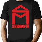 Sk8Mafia Vintage T-Shirt for Men & Women, T-Shirts Graphic Tee - Black