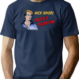 Skeet Surfin' T-Shirt for Men & Women, T-Shirts Graphic Tee - Navy