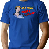 Skeet Surfin' T-Shirt for Men & Women, T-Shirts Graphic Tee - Blue