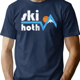 Ski Hoth T-Shirt for Men & Women, T-Shirts Graphic Tee - Navy
