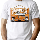 Skipper Gilligan'S Island Wooden Sign Premium Heavyweight Cotton T-Shirt - White
