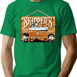 Skipper Gilligan'S Island Wooden Sign Premium Heavyweight Cotton T-Shirt - Green