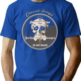 Skull Be Bop 1974 Classic Songs T-Shirt for Men & Women, T-Shirts Graphic Tee - Blue