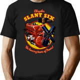 Slant 6 T-Shirt for Men & Women, T-Shirts Graphic Tee - Black