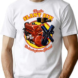 Slant 6 T-Shirt for Men & Women, T-Shirts Graphic Tee - White