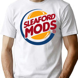 Sleaford Mods T-Shirt for Men & Women, T-Shirts Graphic Tee - White