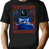 Sleep Is My God T-Shirt for Men & Women, T-Shirts Graphic Tee - Black