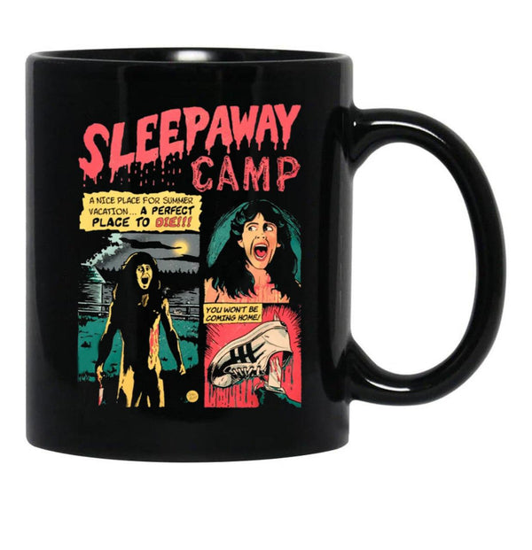 Sleepaway Camp Come Back in A Bag Black Coffee Mug, Gift Coffee Mug - Black