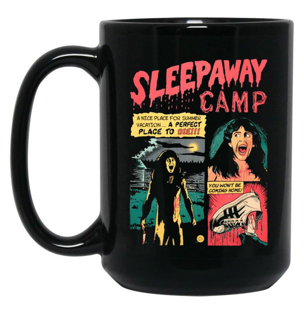 Sleepaway Camp Come Back in A Bag Black Coffee Mug, Gift Coffee Mug - Black