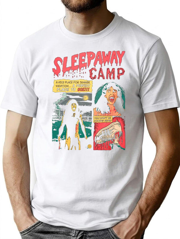 Sleepaway Camp Come Back in A Bag Premium Heavyweight Cotton T-Shirt - White