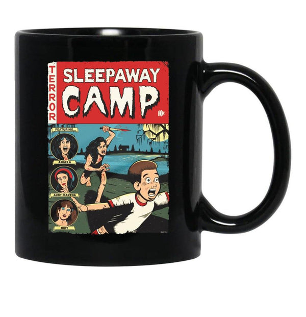 Sleepaway Camp Tales from The Waterfront 555555 Black Coffee Mug, Gift Coffee Mug - Black