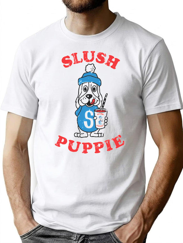 Slush Puppie 1970 Retro Vintage Style T-Shirt T-Shirt for Men & Women, T-Shirts Graphic Tee - White