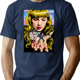 Smallest Man T-Shirt for Men & Women, T-Shirts Graphic Tee - Navy