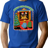 Smells Like Christmas T-Shirt for Men & Women, T-Shirts Graphic Tee - Blue