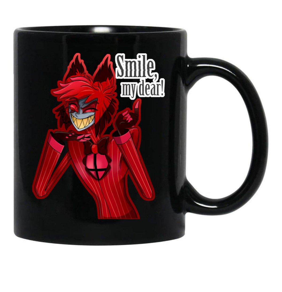Smile My Dear Black Coffee Mug, Gift Coffee Mug - Black