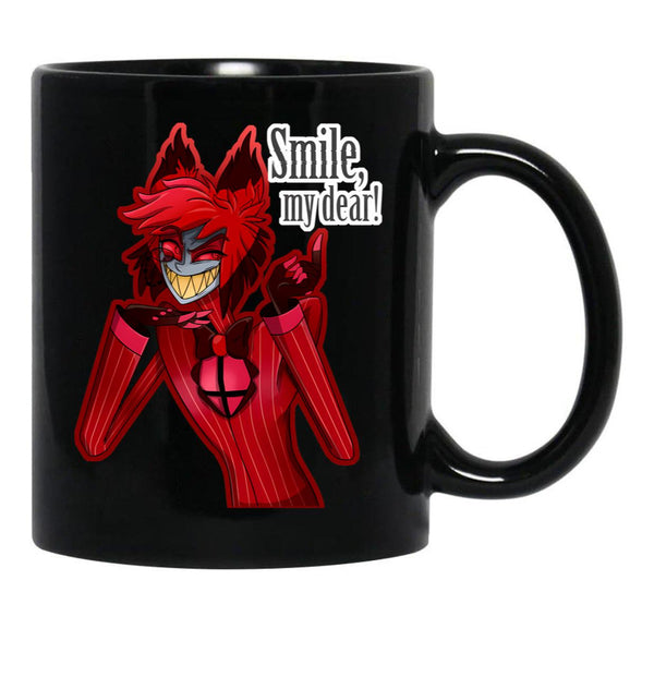 Smile My Dear Black Coffee Mug, Gift Coffee Mug - Black