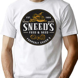 Sneed'S Feed Seed T-Shirt for Men & Women, T-Shirts Graphic Tee - White