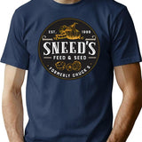 Sneed'S Feed Seed T-Shirt for Men & Women, T-Shirts Graphic Tee - Navy