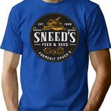 Sneed'S Feed Seed T-Shirt for Men & Women, T-Shirts Graphic Tee - Blue