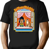 So Many Dipshts T-Shirt for Men & Women, T-Shirts Graphic Tee - Black