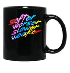 Softer Worser Slower Weaker Black Coffee Mug, Gift Coffee Mug - Black