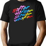 Softer Worser Slower Weaker Premium Heavyweight Cotton T-Shirt - Black