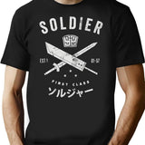 Soldier T-Shirt for Men & Women, T-Shirts Graphic Tee - Black