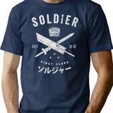 Soldier T-Shirt for Men & Women, T-Shirts Graphic Tee - Navy
