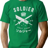 Soldier T-Shirt for Men & Women, T-Shirts Graphic Tee - Green