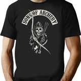 Sons Of Archery T-Shirt for Men & Women, T-Shirts Graphic Tee - Black