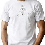 Space Vacuum Cleaner T-Shirt for Men & Women, T-Shirts Graphic Tee - White