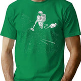 Space Vacuum Cleaner T-Shirt for Men & Women, T-Shirts Graphic Tee - Green