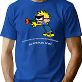Spaceman Spiff Interplanetary Explorer Extraordinaire T-Shirt for Men & Women, T-Shirts Graphic Tee - Blue