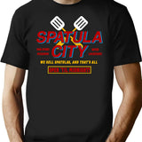 Spatula City (1) T-Shirt for Men & Women, T-Shirts Graphic Tee - Black