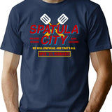 Spatula City (1) T-Shirt for Men & Women, T-Shirts Graphic Tee - Navy