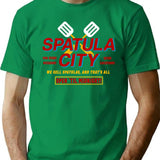 Spatula City (1) T-Shirt for Men & Women, T-Shirts Graphic Tee - Green