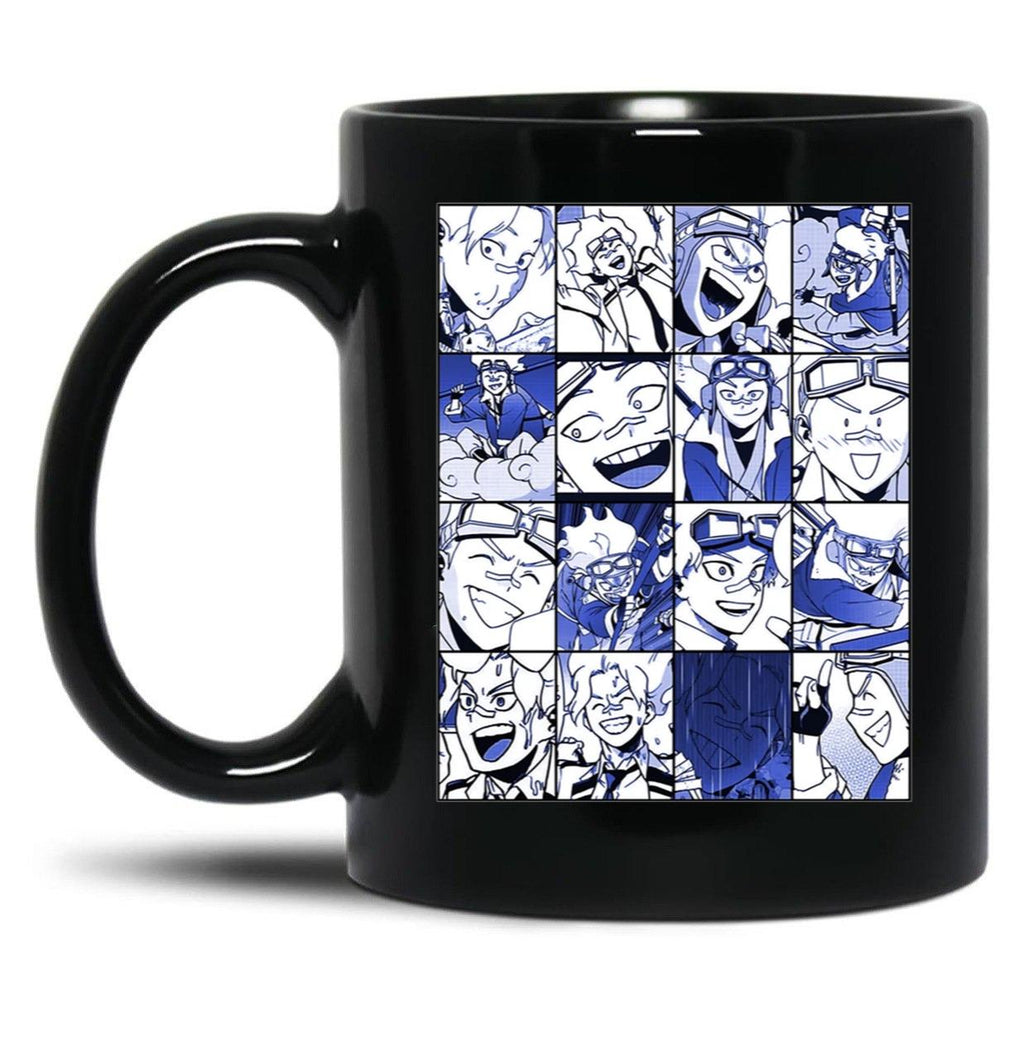 Special Present Oboro Shirakumo Collage Color Version Gift Movie Fans Poster Black Coffee Mug, Gift Coffee Mug