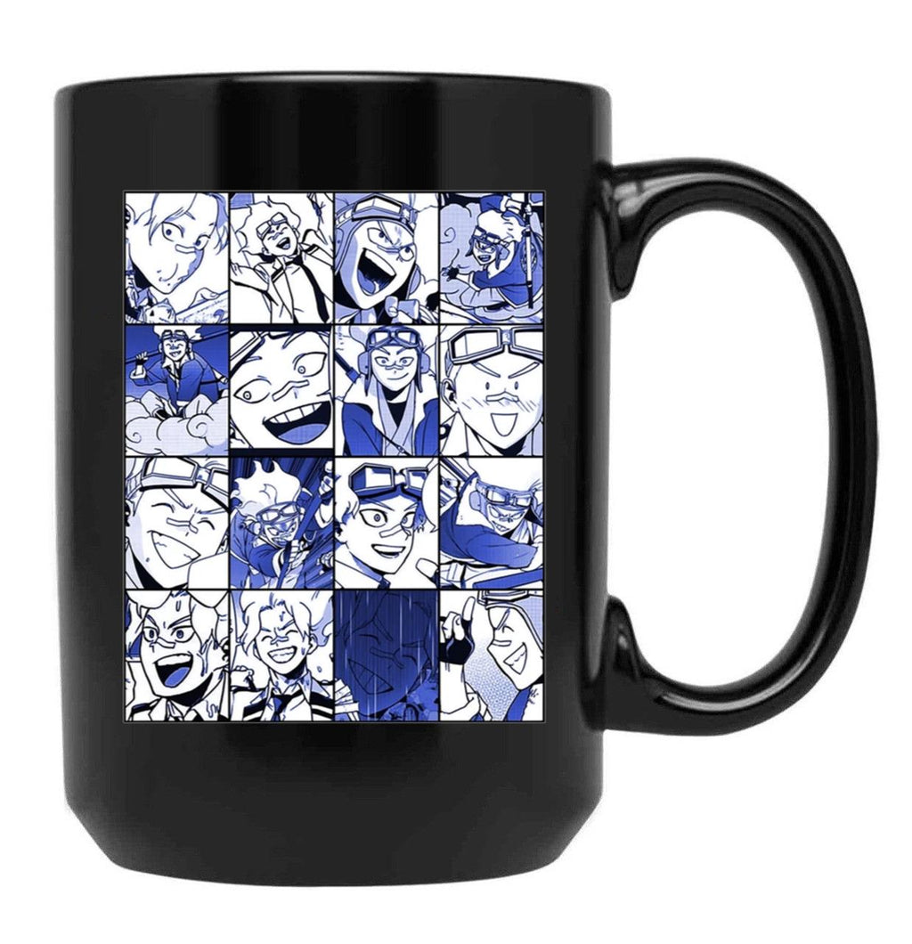 Special Present Oboro Shirakumo Collage Color Version Gift Movie Fans Poster Black Coffee Mug, Gift Coffee Mug