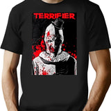 Special Present Terrifier Movie Horror Poster Art Gift Movie Fans T-Shirt for Men & Women, T-Shirts Graphic Tee - Black