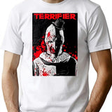 Special Present Terrifier Movie Horror Poster Art Gift Movie Fans T-Shirt for Men & Women, T-Shirts Graphic Tee - White