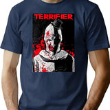 Special Present Terrifier Movie Horror Poster Art Gift Movie Fans T-Shirt for Men & Women, T-Shirts Graphic Tee - Navy