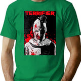Special Present Terrifier Movie Horror Poster Art Gift Movie Fans T-Shirt for Men & Women, T-Shirts Graphic Tee - Green